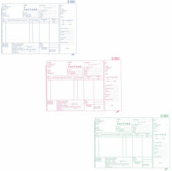 Facturier autocopiativ fara TVA, A5 si chitanta, 3 exemplare
