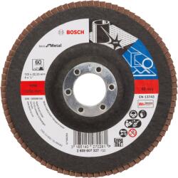 Bosch Disc de slefuire evantai X571, Best for Metal D- 125 mm- G- 60, drept - Cod producator : 2608607327 - Cod EAN : 3165140270281 - 2608607327 (2608607327)