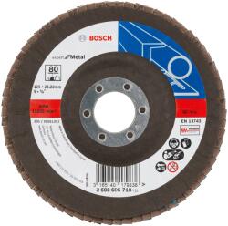 Bosch Disc de slefuire evantai X551, Expert for Metal D- 125 mm- G- 80, cu degajare - Cod producator : 2608606718 - Cod EAN : 31651401 - 2608606718 (2608606718)