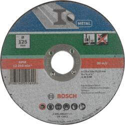 Bosch Disc de taiere, varianta dreapta metal D- 125 mm- grosime- 2, 5 mm - Cod producator : 2609256317 - Cod EAN : 3165140591690 - 2609256317 (2609256317)