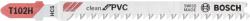 Bosch Panza de ferastrau vertical T 102 H Clean for PVC - Cod producator : 2608667446 - Cod EAN : 3165140691505 - 2608667446 (2608667446)