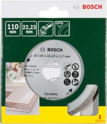 Bosch Disc de taiere diamantat pentru placi ceramice, 110 mm - Cod producator : 2607019471 - Cod EAN : 3165140415897 - 2607019471 (2607019471)