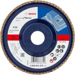 Bosch Disc de slefuire evantai X431, Standard for Metal 125 mm, 22, 23 mm, 60 - Cod producator : 2608601275 - Cod EAN : 3165140786720 - 2608601275 (2608601275)