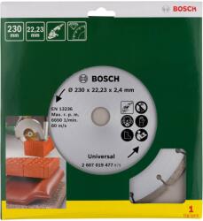 Bosch Disc de taiere diamantat pentru materiale de constructii, 230 mm - Cod producator : 2607019477 - Cod EAN : 3165140415958 - 2607019477 (2607019477)
