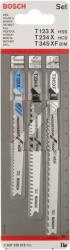 Bosch Set de panze de ferastrau vertical, 3 bucati, Progressor for Wood and Metal cu tija T - Cod producator : 2607010515 - Cod EAN : - 2607010515 (2607010515)
