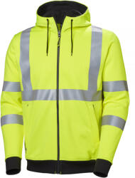 Helly Hansen ADDVIS JÓL LÁTHATÓSÁGI CIPZÁRAS KAPUCNIS PULÓVER, sárga, XL (79094_360-XL)