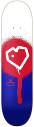 Blueprint Spray Heart 8.125" Gördeszka Lap - Piros/Kék