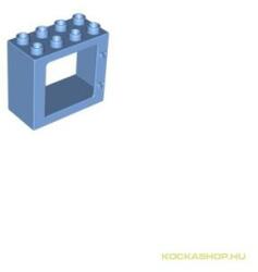 LEGO® Alkatrészek (Pick a Brick) Közép Kék DUPLO ablak keret, világos kék színben 2x4x3 4653574