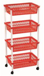  4-es gurulós láda (rekesz) 40x30x89cm 401564 többféle színben