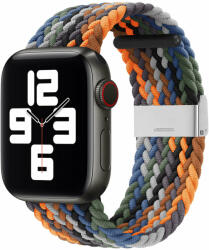 Okosóra szíj - Apple Watch Series 2/3/4/5/6/7/8/9/Ultra/SE (42mm-44mm) - Color 6, fonott szövet szíj (strech) - tokgalaxis