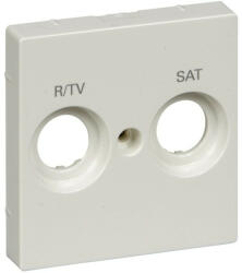 Schneider Electric MTN299819 polárfehér burkolat TV/R-SAT csatlakozóaljzat betétekhez, 2 kimenettel, felirattal (Merten M-Smart, M-Plan, M-Elegance) (MTN299819)