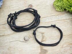 R. M. ékszer Szerencsehozó fekete paracord karkötő 5 dbos csomag (12828BT5)