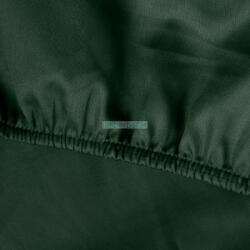  Dina pamut-szatén gumis lepedő Sötétzöld 140x200 cm +30 cm