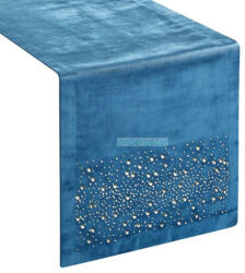  Royal2 bársony asztali futó Kék 35x140 cm