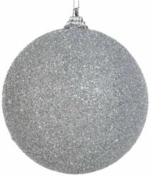 32b csillogó karácsonyfa gömb Ezüst 10 cm