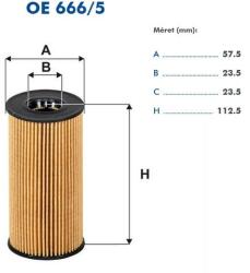 Filtron OE666/5 Filtron olajszűrő