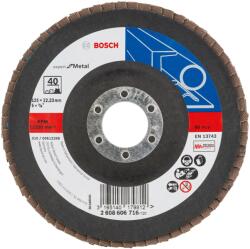 Bosch Disc de slefuire evantai X551, Expert for Metal D- 125 mm- G- 40, cu degajare - Cod producator : 2608606716 - Cod EAN : 31651401 - 2608606716 (2608606716)