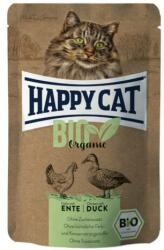 Happy Cat Bio Organic alutasakos eledel - Baromfi és kacsa 12x85g - petpakk