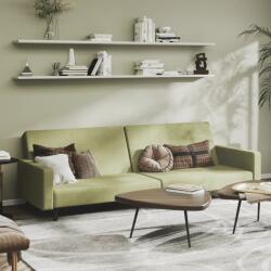 vidaXL Canapea extensibilă cu 2 locuri, verde, textil (337293) Canapea