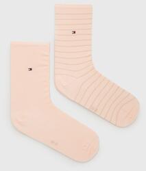 Tommy Hilfiger zokni (2 pár) rózsaszín, női - rózsaszín 39/42