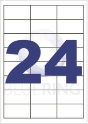 BLUERING Etikett címke, 64, 3x34mm, 100 lap, 24 címke/lap Bluering® (BRET126) - tintasziget