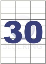 BLUERING Etikett címke, 70x29, 6mm, 100 lap, 30 címke/lap Bluering® (MEN-OR-BRET130)