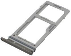 Samsung kártyatartó (nano SIM és microSD) FEKETE Samsung Galaxy S10 (SM-G973) (GH98-43713A)