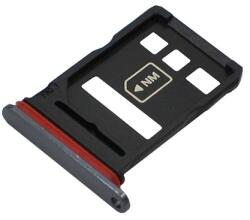Huawei kártyatartó (nano SIM és microSD) FEKETE Huawei P40 (51661PSH)