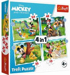 Trefl Mickey egér szép napja 4 az 1-ben puzzle (34604)