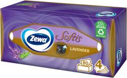 Zewa Softis Lavender illatosított dobozos papír zsebkendő 4 rétegű 80 db - online