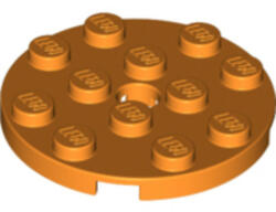 LEGO® Alkatrészek (Pick a Brick) Narancssárga 4X4 Lapos Kerek Elem 6226926