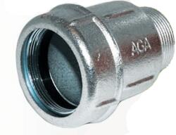  AGA AK gyorskötő idom külső menettel acélcsőre - 3 (10010018)