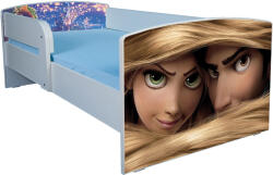 Patut cu inspiratie Rapunzel 140x70 cm cu saltea inclusa, fara sertar PTV1828 (PTV1828)