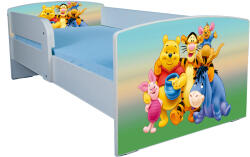 Pat personalizat cu Winnie de Plus 160x80 cu sertar si saltea inclusa PTV1894 (PTV1894)