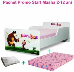 Oli's Pachet Promo Pat Start Masha pentru copii 2-12 ani, cu saltea cu lana 160x80cm si husa impermeabila incluse - PC-PCH-PRO-STR-MSH-80 (PC-PCH-PRO-STR-MSH-80)