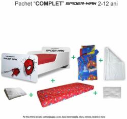 Oli's Pachet Promo Complet Pat Start Spiderman Baieti cu varste 2-12 ani, include saltea cu lana de 160x80x12 cm, husa, pilota, perna si lenjerie pat (PC-PCH-CMP-PRO-STR-SPM-80)