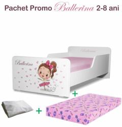 Oli's Pachet Promo Patut Fetite Start Balerina destinat copiilor cu varste intre 2 si 8 ani, cu saltea cu lana, si husa impermeabila incluse - PC-PCH-PRO-STR-BAL-70 (PC-PCH-PRO-STR-BAL-70)