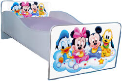 Patut Fete 2-12 ani Minnie si Prietenii include saltea 160x80 cm, varianta cu sertar PTV2202 (PTV2202)