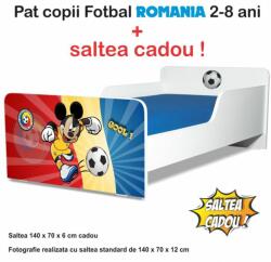 Oli's Pat copii Start Fotbal Romania 2-8 ani cu saltea din lana 140x70x6 cm - PC-P-MOK-FTB-RO-70 (PC-P-MOK-FTB-RO-70)