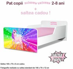 Oli's Pat Fete Start Rainbow Unicorn 2-8 ani, include saltea cu lana 140x70cm- PC-P-MOK-RUNC-70 (PC-P-MOK-RUNC-70)