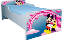  Patut Mickey si Minnie Baieti 2-8 ani, saltea 140x70 , fara sertar PTV2040 (PTV2040)