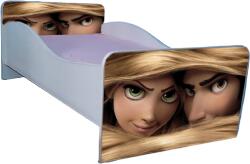 Pat Rapunzel pentru fete 160x80 cu sertar si saltea inclusa PTV2177 (PTV2177)