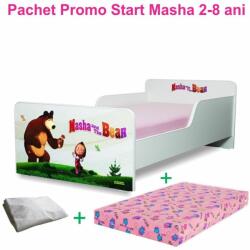 Oli's Pachet Promo Pat Start Masha copii 2-8 ani, cu saltea cu lana de 140x70 si husa impermeabila incluse - PC-PCH-PRO-STR-MSH-70 (PC-PCH-PRO-STR-MSH-70)