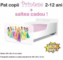 Oli's Pat Start Printese Fete 2-12 ani varianta cu saltea cu lana 160x80 inclusa - PC-P-MOK-PRN-80 (PC-P-MOK-PRN-80)