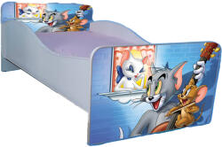 Pat personalizat cu Tom si Jerry 160x80 cu saltea inclusa fara sertar PTV2122 (PTV2122)