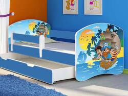 MyKids Patut Tineret MyKids Pirates cu Sertar si Saltea 160x80 00009304 (MYK00009304)