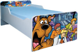 Pat copii 2-12 ani Scooby Doo, cu saltea inclusa 160x80, varianta fara sertar PTV1999 (PTV1999)