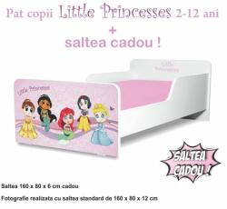 Oli's Pat copii Little Princesses 2-12 ani cu saltea inclusa - PC-P-MOK-LPR-80 (PC-P-MOK-LPR-80)