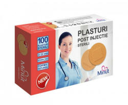 Vision Trading Grup Plasturi post injectie Minut rotunzi 22mm, PVC - 100 buc