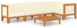 vidaXL Set mobilier grădină cu perne, 6 piese, lemn masiv acacia (3058142) - comfy